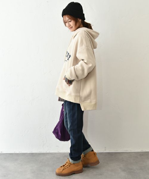 IN THE MARKET｜後ジップデザイン裏起毛パーカー [[C-2446]][C]