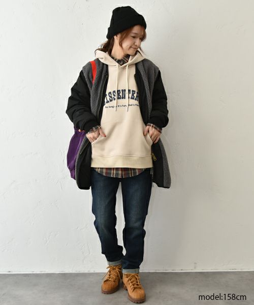 IN THE MARKET｜後ジップデザイン裏起毛パーカー [[C-2446]][C]