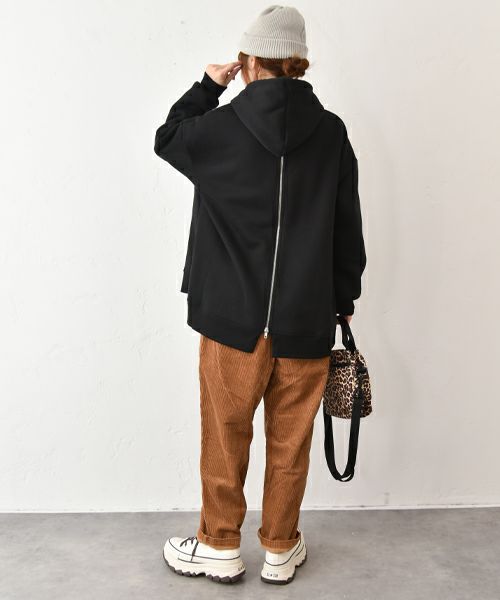 IN THE MARKET｜後ジップデザイン裏起毛パーカー [[C-2446]][C]