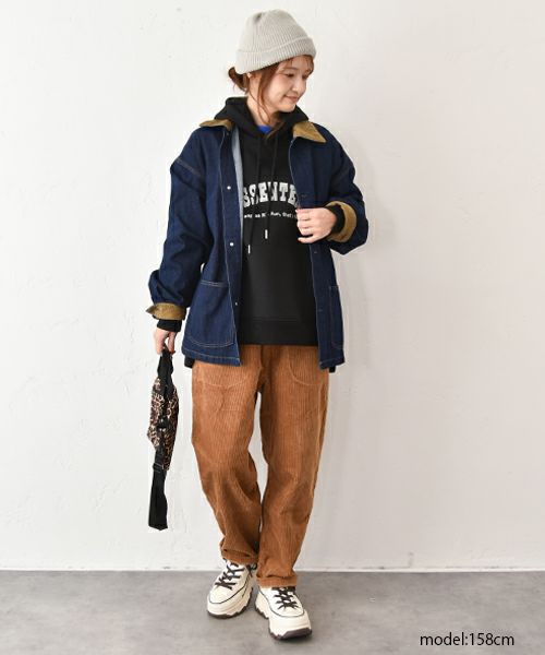 IN THE MARKET｜後ジップデザイン裏起毛パーカー [[C-2446]][C]