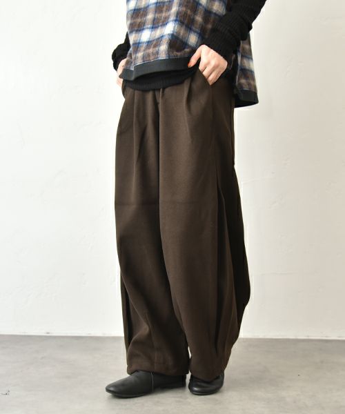 hagumu｜ウールライクタックバルーンパンツ [[CPMA-1906]][C]