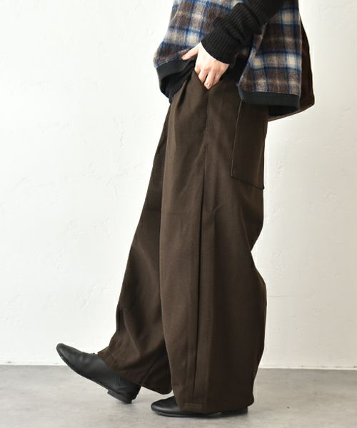 hagumu｜ウールライクタックバルーンパンツ [[CPMA-1906]][C]