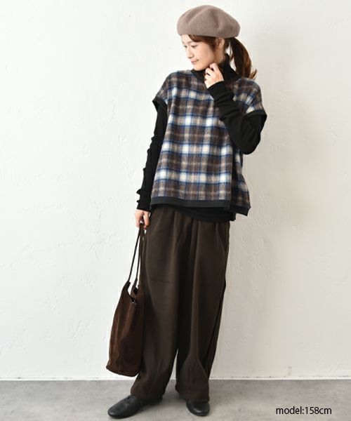 hagumu｜ウールライクタックバルーンパンツ [[CPMA-1906]][C]