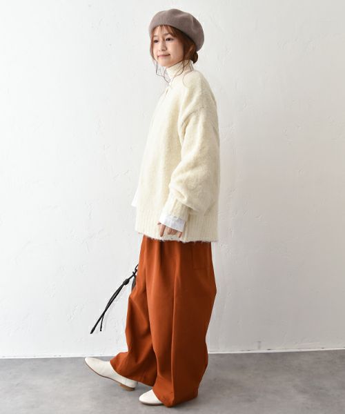 hagumu｜ウールライクタックバルーンパンツ [[CPMA-1906]][C]