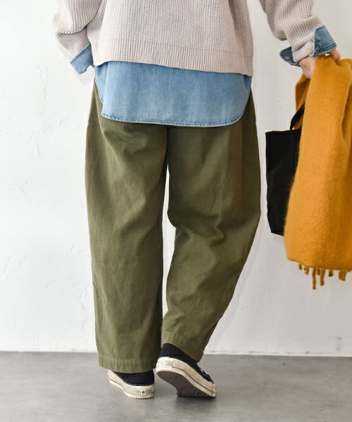 Our.｜綿起毛タックパンツ [[131338H]][C]