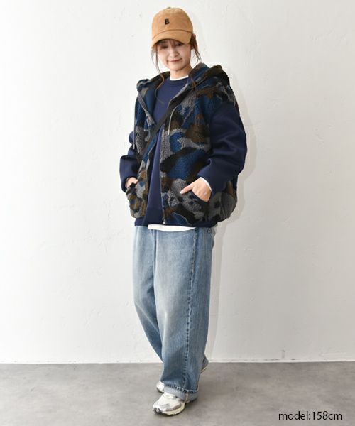 IN THE MARKET｜カモフラ柄ボアベスト [[C-2517]][C]