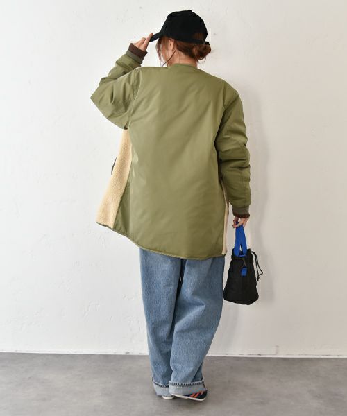 IN THE MARKET｜ボア×ナイロンミックスアウター[[C-2439]][C]