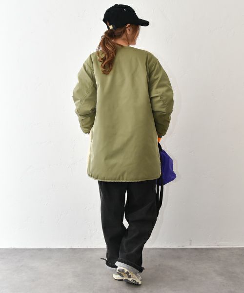 IN THE MARKET｜ボア×ナイロンミックスアウター[[C-2439]][C]