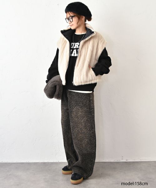 HUMS｜レオパードカーブパンツ [[C-5131]][C]