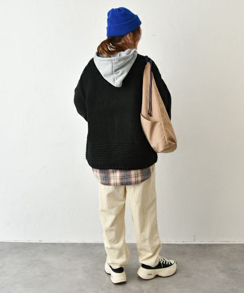 IN THE MARKET｜ロービングケーブルショート丈ニット [[HUG-3411S120]][C]