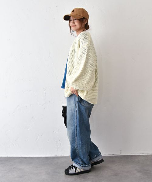 IN THE MARKET｜ロービングケーブルショート丈ニット [[HUG-3411S120]][C]