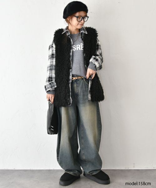 HUMS｜デニムカーブパンツ [[C-5133]][C]