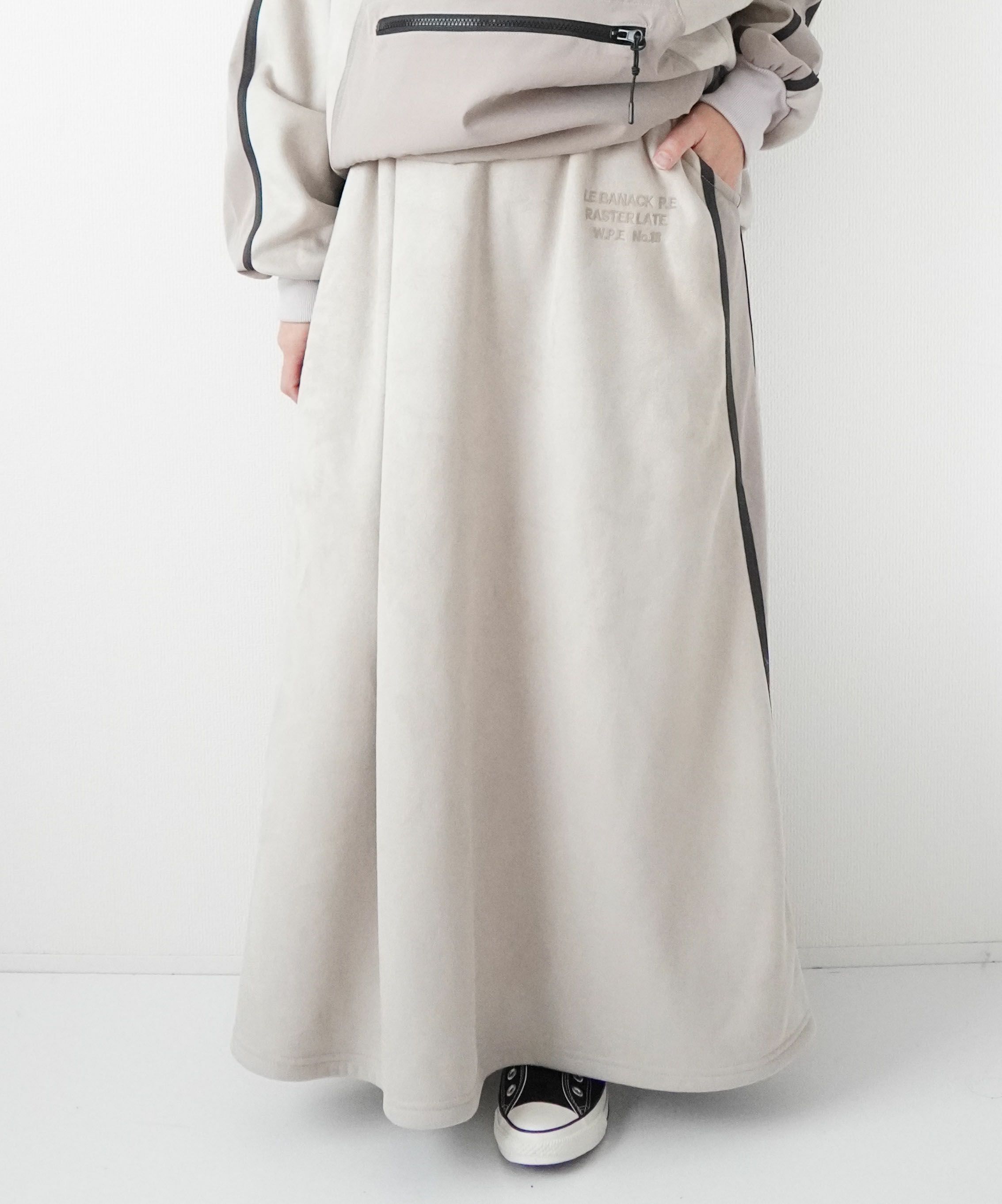 day standard｜配色ラインスカート [[K54018-28]][D]