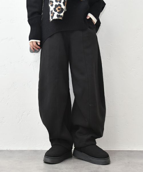 HUMS｜裏起毛カーブパンツ [[32989A334]][C]