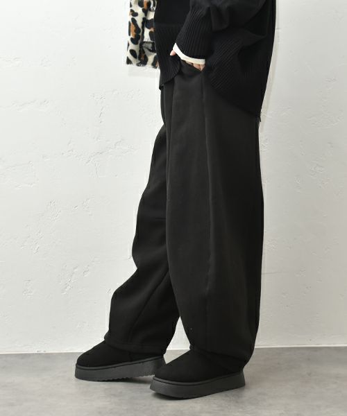 HUMS｜裏起毛カーブパンツ [[32989A334]][C]