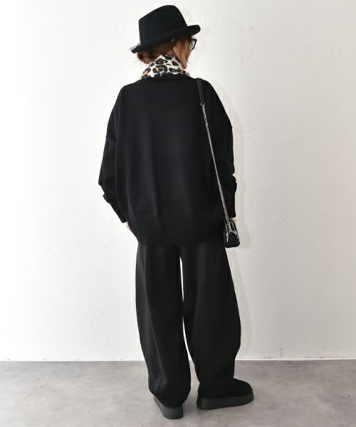 HUMS｜裏起毛カーブパンツ [[32989A334]][C]