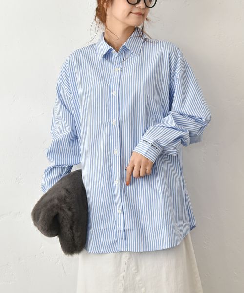 HUMS｜ストライプオーバーシャツ [[32551A132]][C]