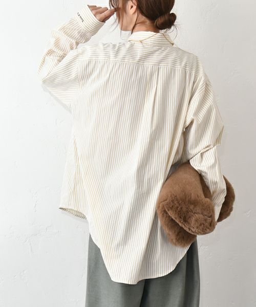 HUMS｜ストライプオーバーシャツ [[32551A132]][C]