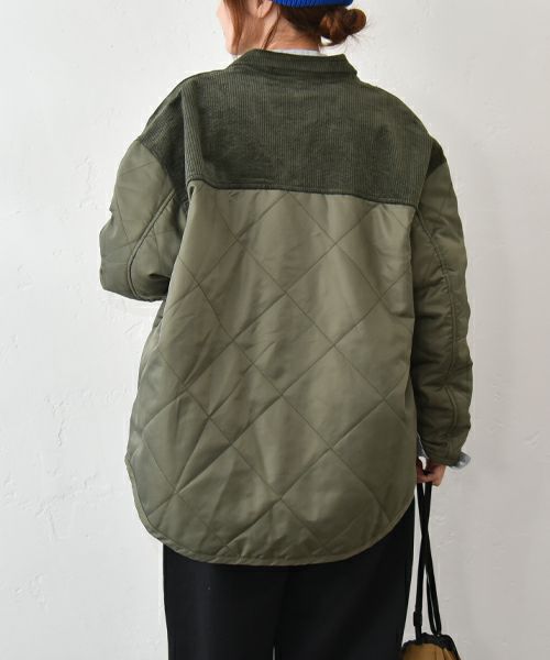 Our.｜コーデュロイ切替えキルトアウター [[Our-017]][C]
