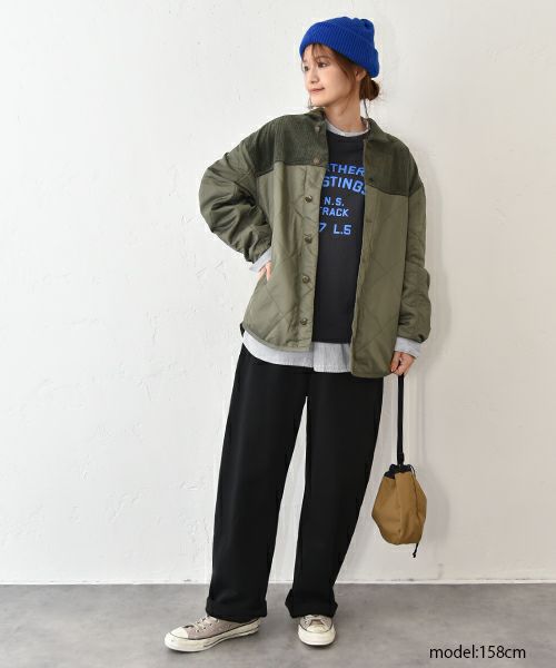 Our.｜コーデュロイ切替えキルトアウター [[Our-017]][C]