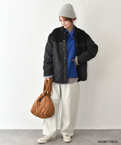 Our.｜コーデュロイ切替えキルトアウター [[Our-017]][C]