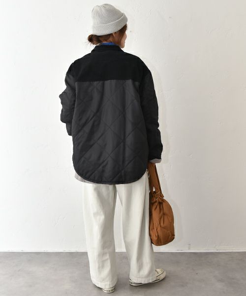 Our.｜コーデュロイ切替えキルトアウター [[Our-017]][C]