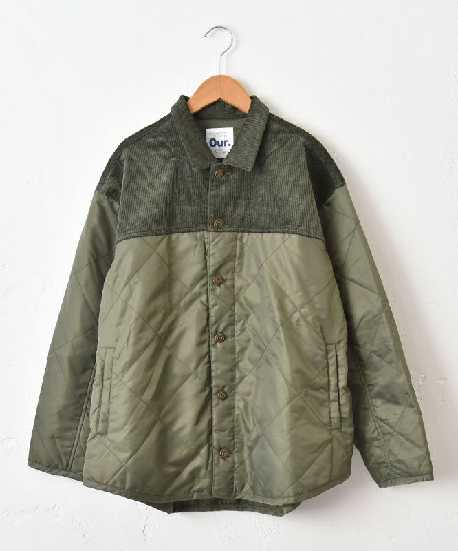 Our.｜コーデュロイ切替えキルトアウター [[Our-017]][C]
