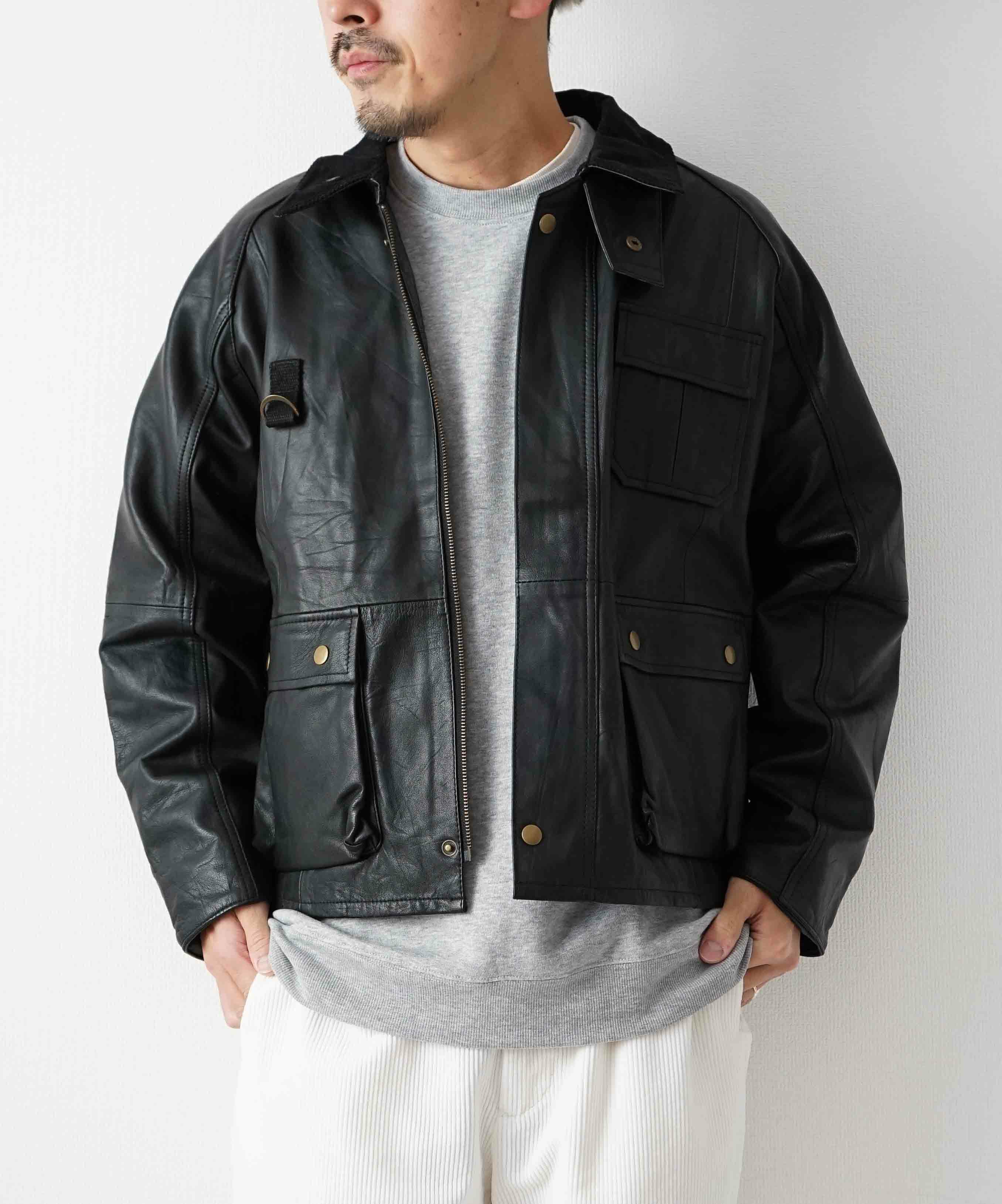 yoused｜LEATHER FISHING JKT [[LEATHER FISHING JKT]][D]