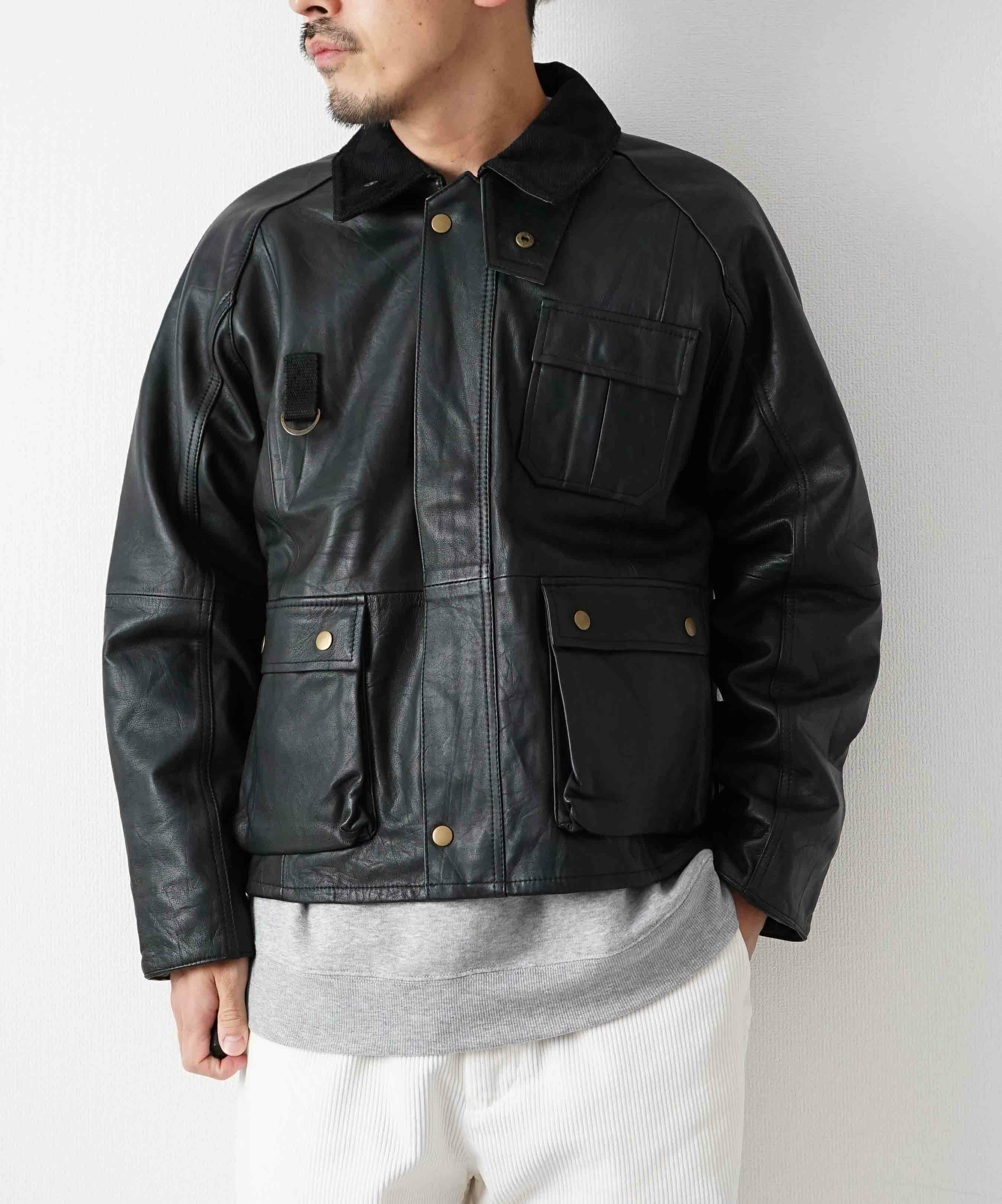 yoused｜LEATHER FISHING JKT [[LEATHER FISHING JKT]][D]