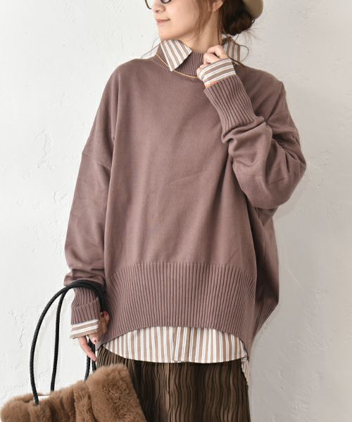 HUMS｜クルーネックニット [[3104528]][C]