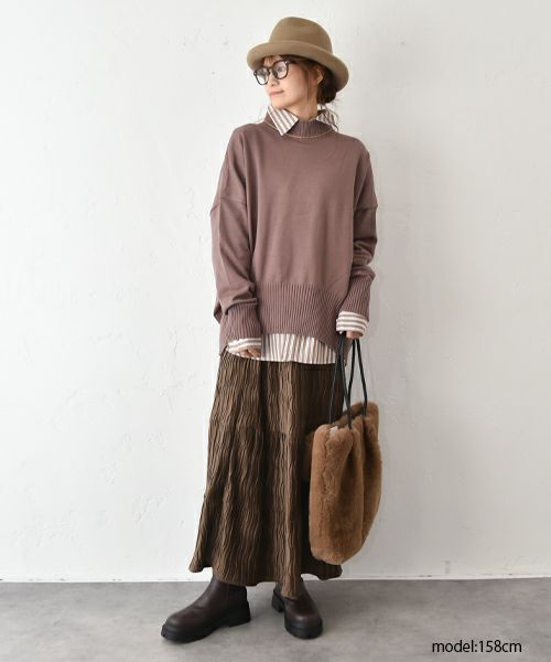 HUMS｜クルーネックニット [[3104528]][C]