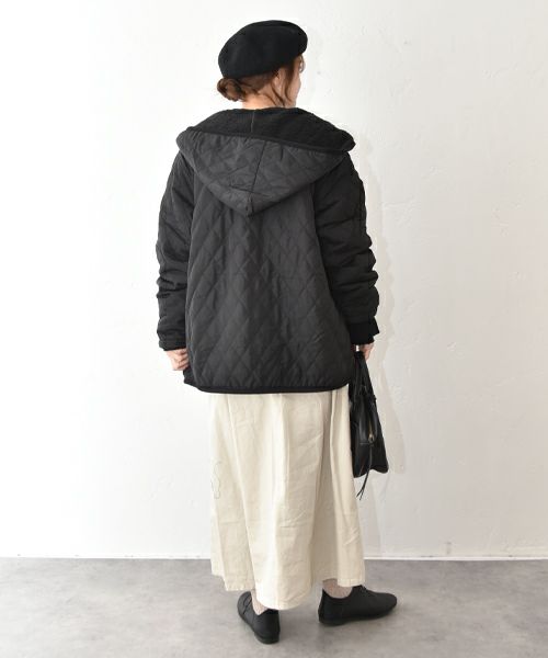 hagumu｜裏ボアフード付きキルティングジャケット [[50099352]][C]