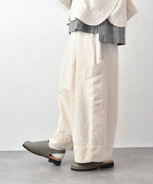 tumugu｜ソフトライト帆布パンツ [[TB25431]][C]