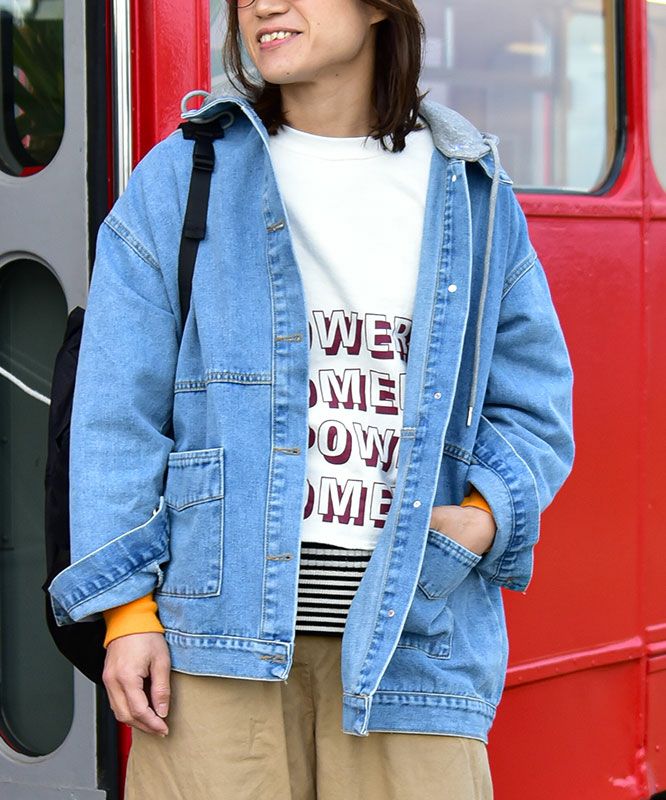 IN THE MARKET｜フード付きデニムジャケット [[93266091]][C]