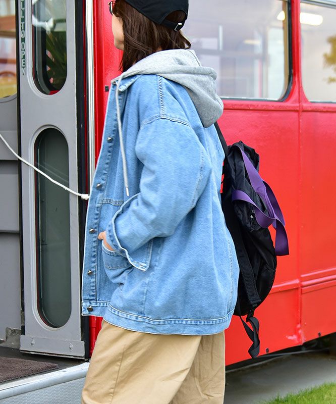 IN THE MARKET｜フード付きデニムジャケット [[93266091]][C]