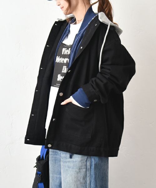 IN THE MARKET｜フード付きデニムジャケット [[93266091]][C]