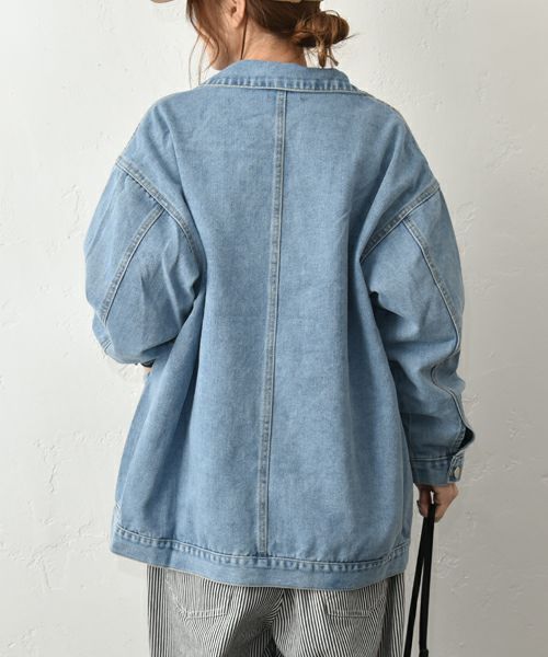 IN THE MARKET｜フード付きデニムジャケット [[93266091]][C]