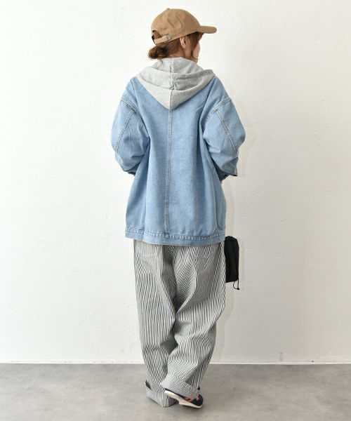 IN THE MARKET｜フード付きデニムジャケット [[93266091]][C]
