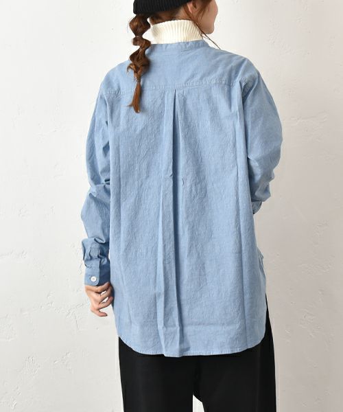 her.｜ストレッチ入りダンガリーシャツ [[CE3SH251001]][C]