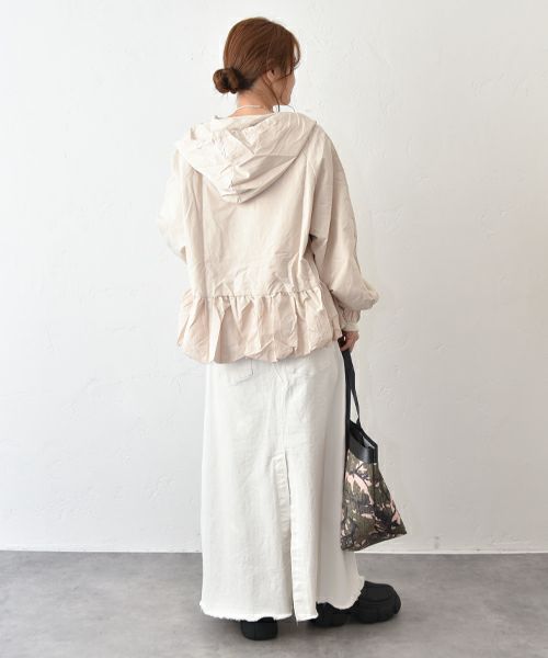 HUMS｜バルーンヘムフード付きブルゾン [[310352]][C]