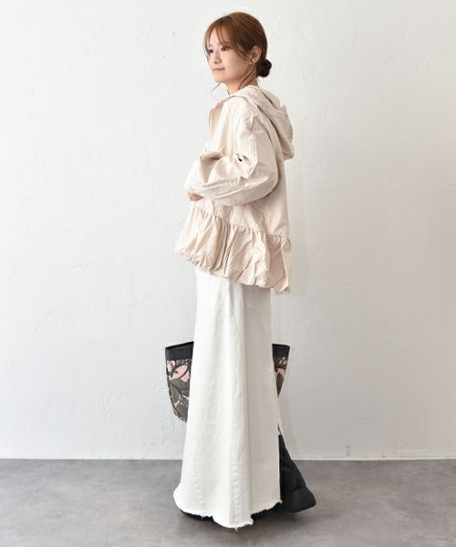 HUMS｜バルーンヘムフード付きブルゾン [[310352]][C]