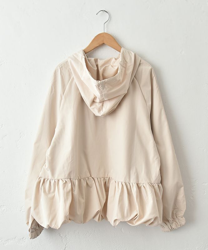 HUMS｜バルーンヘムフード付きブルゾン [[310352]][C]