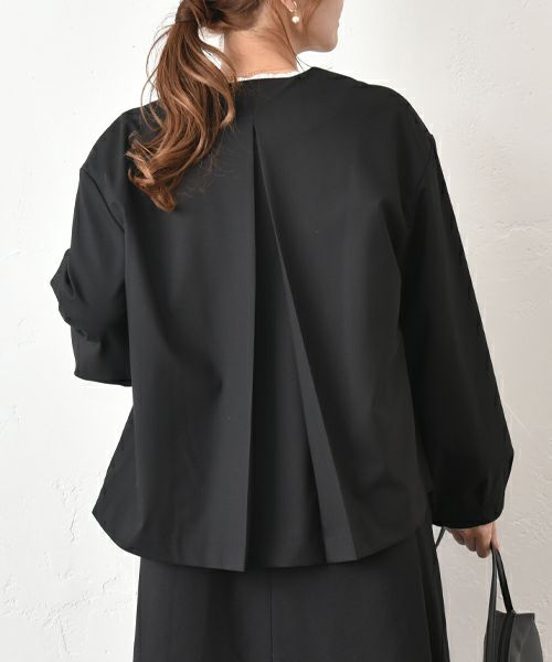 un cinq｜Tropical Stretch Balloonsleeve Jacket [[U26-07]][C]