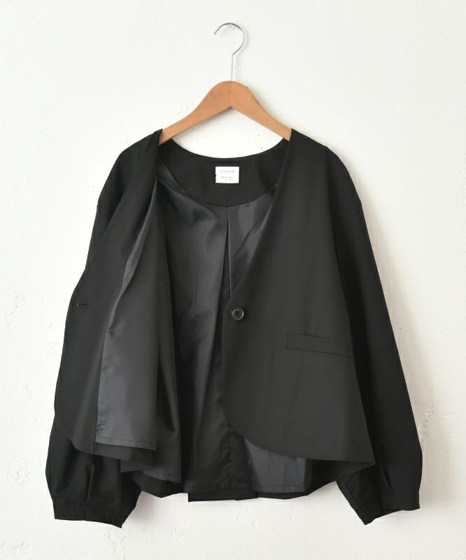  un cinq｜Tropical Stretch Balloonsleeve Jacket [[U26-07]][C]