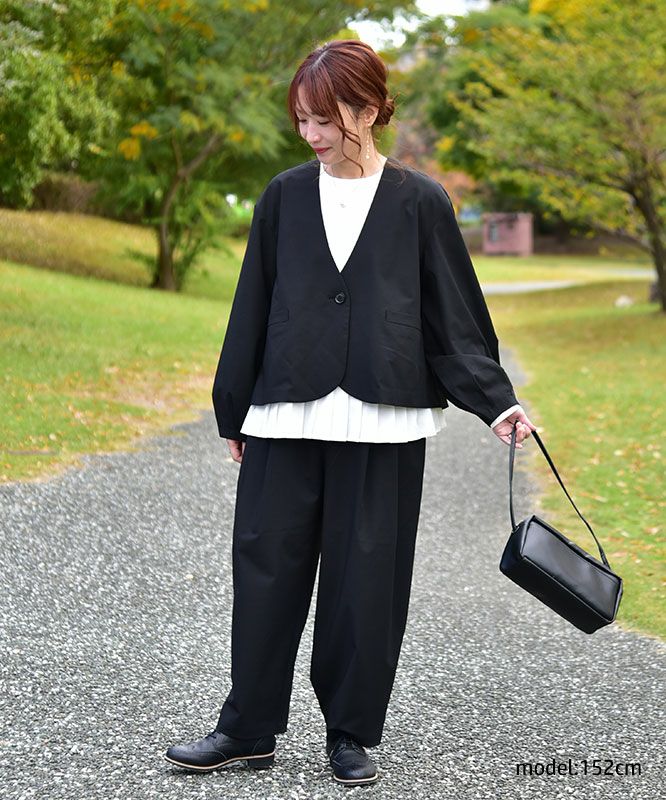 un cinq｜Typewriter Hem Pleats Pullover [[U26-19]][C]