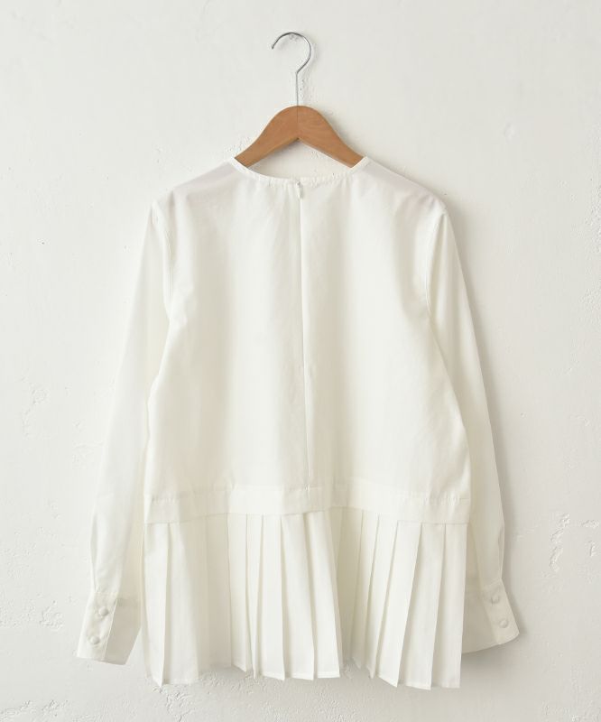 un cinq｜Typewriter Hem Pleats Pullover [[U26-19]][C]