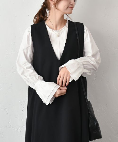 un cinq｜Cotton 100/2Broad Frill Pullover [[U26-18]][C]