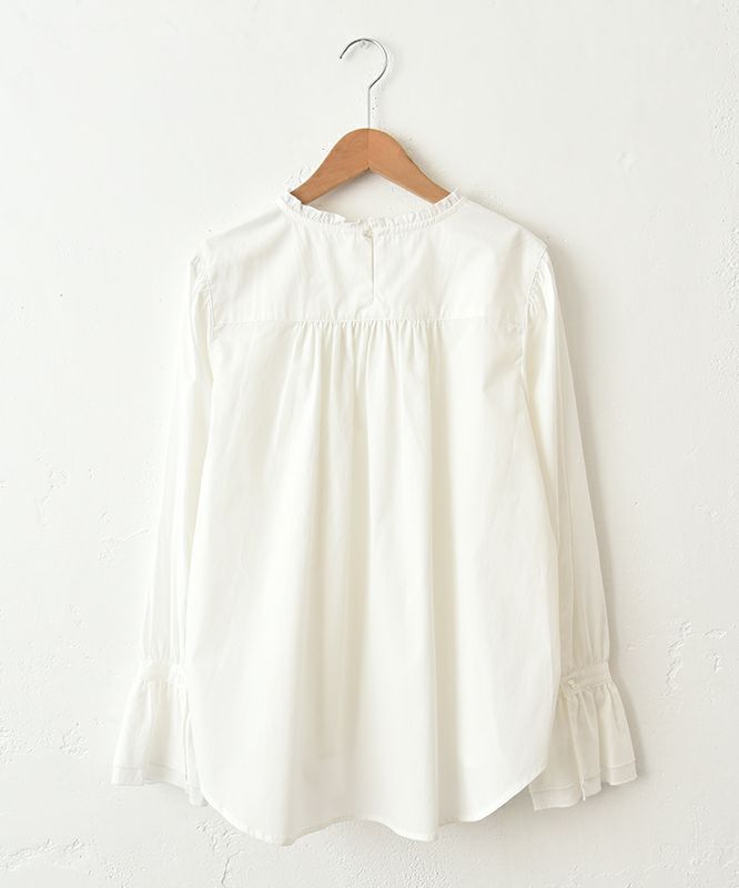 n cinq｜Cotton 100/2Broad Frill Pullover [[U26-18]][C]