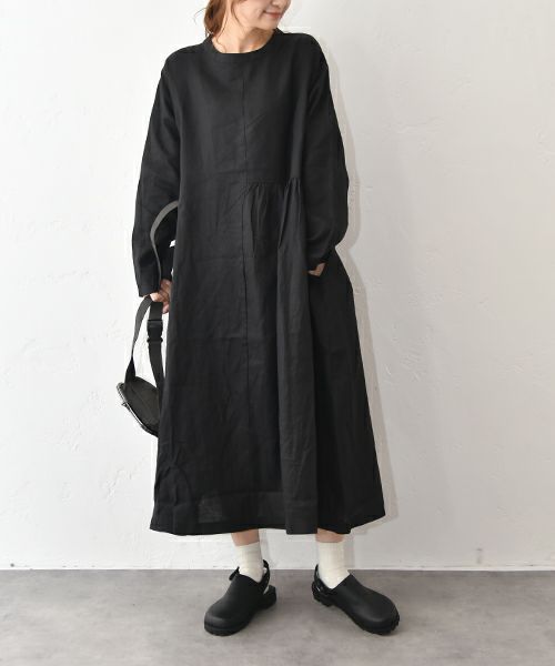 08Mab｜アシンメトリーギャザーワンピース [[CF-1025HF1289]][C]