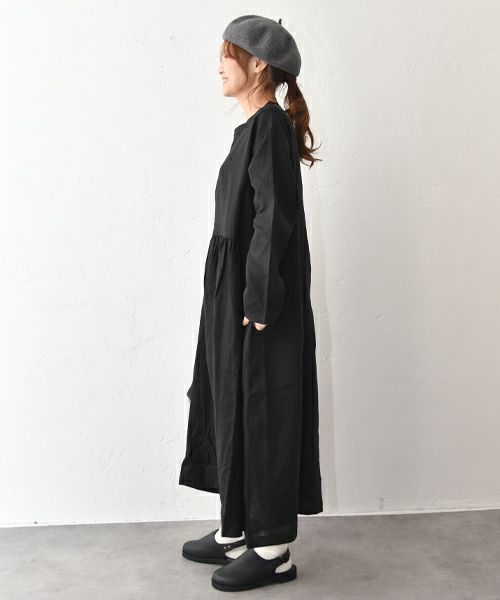 08Mab｜アシンメトリーギャザーワンピース [[CF-1025HF1289]][C]